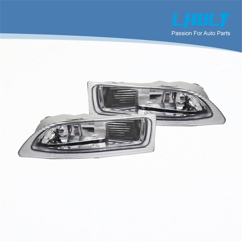 LABLT Pair of Front Fog Light Replacement for Sienna 2004-2005 Clear Lens Driving Light Lamps W/Bulbs Replacement for TO2593118 TO2592118 81210-AE010 81220-AE010 - Image 2